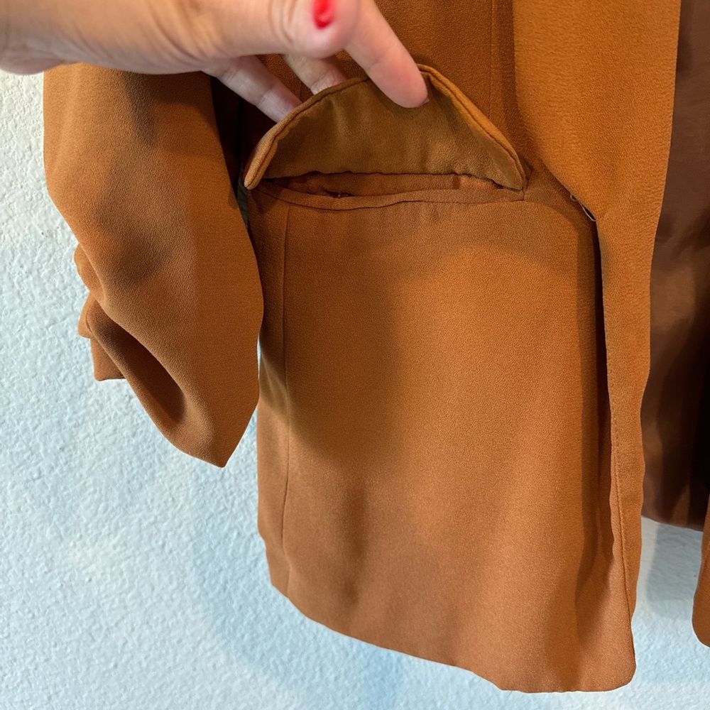 Women's Tan Blazer - Picture 3 of 4